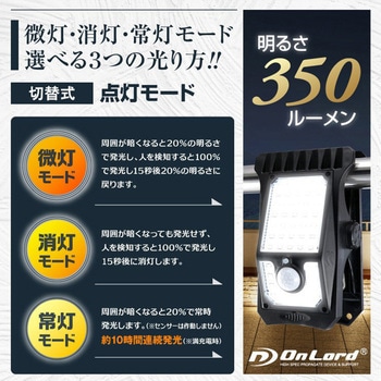 OnLord(オンロード) OL-336B クリップセンサーライト(クリッパ) オンスクエア