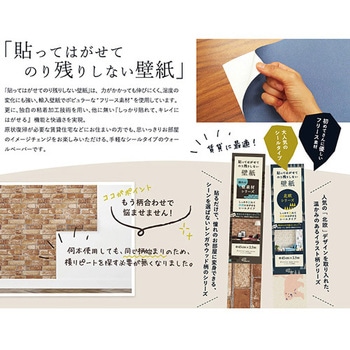 貼ってはがせてのり残りしない壁紙 - 菊池襖紙工場
