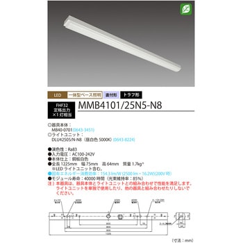Nuシリーズ40形 器具本体ライトユニットセット トラフ形 HotaluX(ホタルクス)