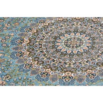 高級絨毯風の転写プリントラグ 萩原