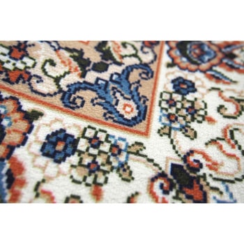 高級絨毯風の転写プリントラグ 萩原