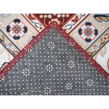 高級絨毯風の転写プリントラグ 萩原