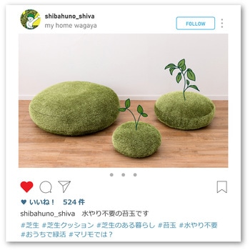 芝生風クッション シーヴァ 萩原