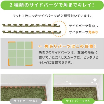芝生風ジョイントマット 萩原