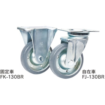 ナイロンコート金網台車「観音扉型金網タイプ」＜フットブレーキ付き＞ - エヌケーキャリーキャスター