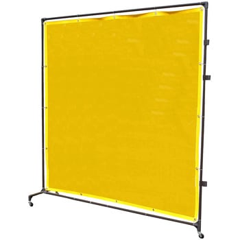 2000x2150mm 溶接作業フェンスセット(黄色) - エスコ