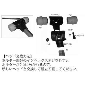 3.6kg/80mm 大ハンマー(ナイロン/ファイバグラス柄) エスコ