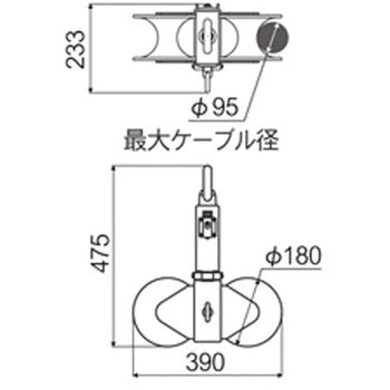 390x233x475mm 吊車 エスコ
