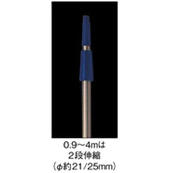 2.22- 4 m/2段 伸縮ポール エスコ