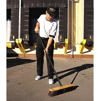 1.2m ブラシハンドル(スチール/8本) - エスコ