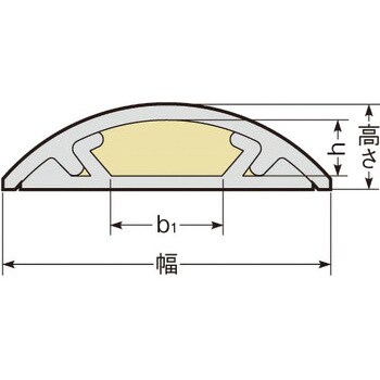 EA947HM-38 160mmx2.0m ワゴンモール(ベージュ) エスコ テープ付