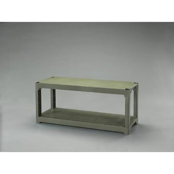 1200x450x 515mm/2段 プラスチック棚(OD色) エスコ
