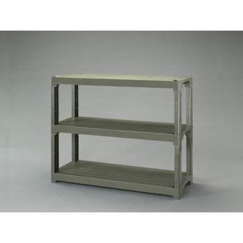 1200x450x 944mm/3段 プラスチック棚(OD色) エスコ