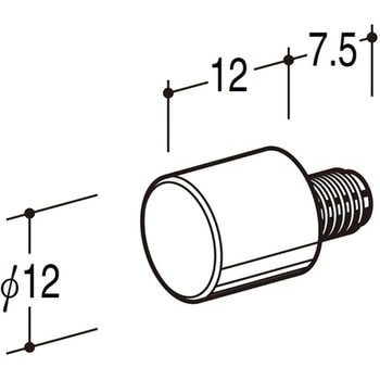 AND-12 ネジ付きダボ12 ROYAL(ロイヤル)[建築金物] 73880643