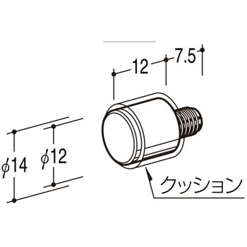 ANDC-12 ガラス棚板用Nダボ12 1セット(10個) ROYAL(ロイヤル) 【通販