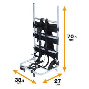 EA520EF-3 705x385x270mm/15kg 背負子(アルミ製) 1個 エスコ 【通販