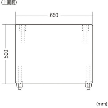 650x500x700mm 折りたたみデスク(木目) エスコ