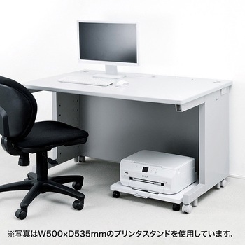 600x635x 90mm プリンタースタンド(キャスター付 エスコ