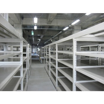 1795x450x1800mm/300kg/4段 スチール棚(連立用 エスコ