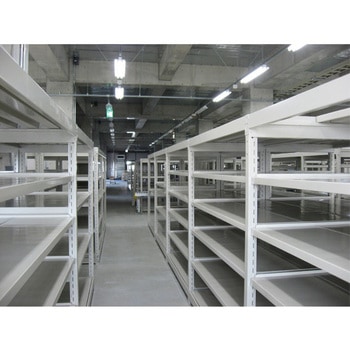 1195x450x1800mm/300kg/6段 スチール棚(連立用 エスコ