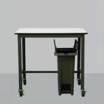 508x338x661mm/70.0L ダストボックス(ホワイト) - エスコ