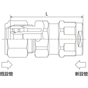 WJ60型 WJ61型既設管変換継手 青銅 オンダ製作所