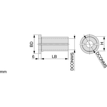 RSL-32-16-L66 防振バー用すり割りスリーブ RSL 1個 タンガロイ 【通販