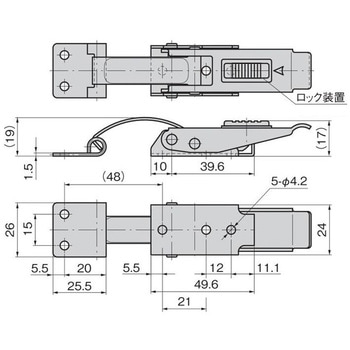 C-1443-2 強力密閉締付ファスナー TAKIGEN(タキゲン) ステンレス
