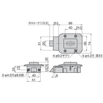 プッシュラッチ TAKIGEN(タキゲン)
