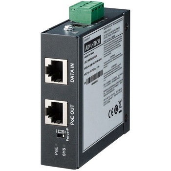 産業用イーサネット(PoE スプリッター+インジェクタ) 広範囲温度対応 Advantech(アドバンテック)