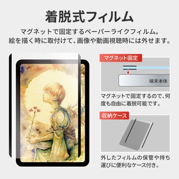 iPad mini 8.3インチ (A17 Pro/第6世代)  保護フィルム 「SHIELD・G HIGH SPEC FILM」 着脱式 反射防止・紙質感 指紋防止 LEPLUS