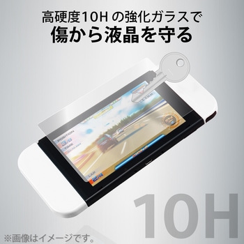 Nintendo Switch 有機EL ガラスフィルム 液晶保護 高透明 エレコム