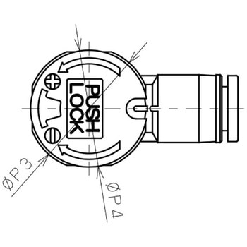 スピードコントローラダイヤル付タイプ エルボ メーターアウト制御 PISCO(ピスコ)