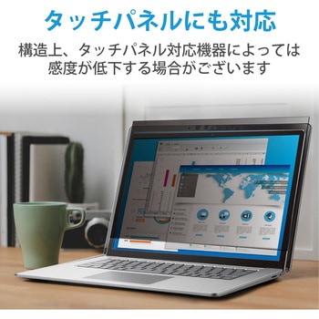 液晶保護フィルター のぞき見防止 プライバシーフィルター 抗菌 ブルーライトカット 帯電防止仕様 - エレコム