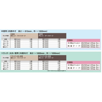 簡易内窓用フレーム&レールセット 抗菌材入り 光