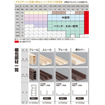 簡易内窓用フレーム&レールセット 抗菌材入り 光