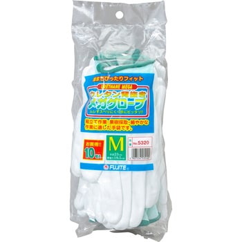 5320 ウレタンメガ 白 10P 1袋(10双) 富士手袋工業(天牛) 【通販サイト