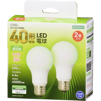 LED電球 E26 全方向タイプ 40W相当 オーム電機