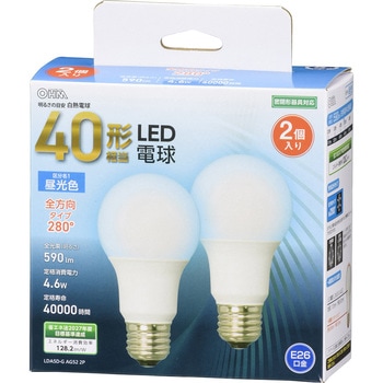 LED電球 E26 全方向タイプ 40W相当 オーム電機