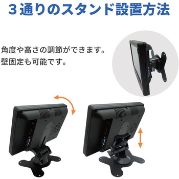 超小型100万画素防犯カメラ1台 7インチ録画機能付きモニター DIY防犯セット ブロードウォッチ