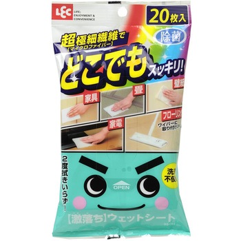 Ss 084 激落ちどこでもウェットシート レック Lec 携帯用 Ss 084 1パック 枚 通販モノタロウ