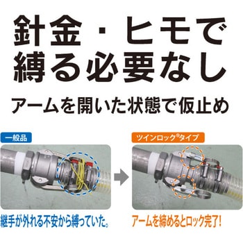 634-BL-1/2&3/4-AL カムロック カプラー(安全ロック付き) ダスト