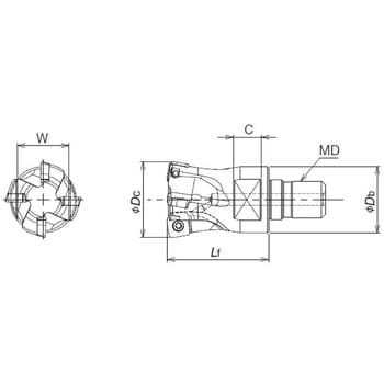 MSG-4032-09-M16 SKS-GⅡ モジュラーヘッド MSG 1個 ダイジェット工業