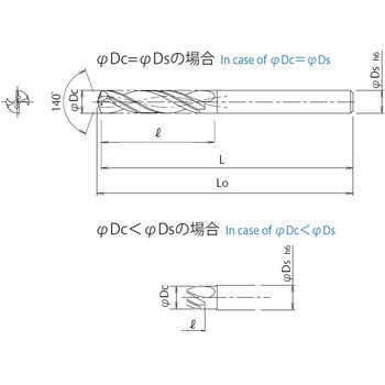 ストライクドリル(クーラント穴付き) EZN5D DIJET(ダイジェット工業)
