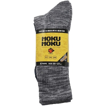 MOKUMOKUソックス先丸レギュラー丈 4足組 ケイワーク