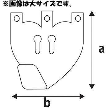 額用金具 鉄カラーエックスフック 山口安製作所