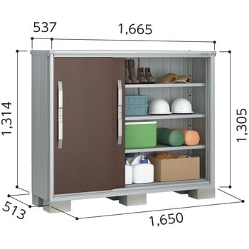 ヨド物置 エスモ ESF-1605G ヨドコウ 物置本体 【通販モノタロウ】