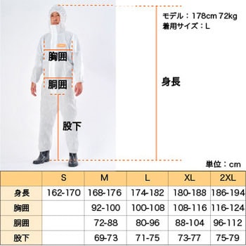東レ防護服 LIVMOA(R)(リブモア)2000 高通気スタンダードタイプ 東レ