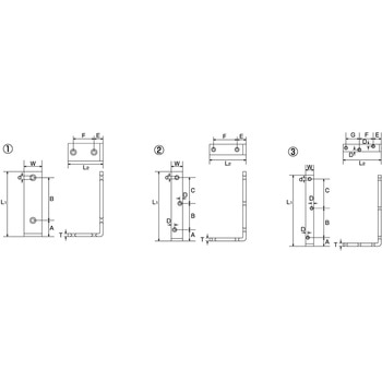 ステンレス 棚受KLD型 - 水本機械製作所