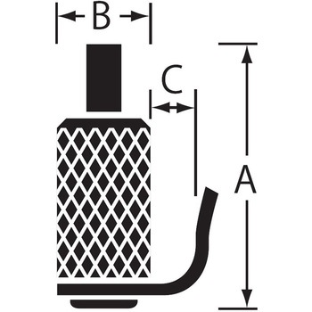 ニッケルディスプレイパーツ フック - ニッサチェイン